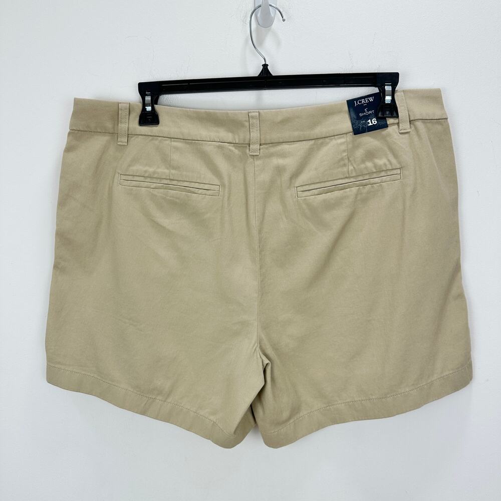 J.Crew 5" Classic Chino Short Light Khaki Preppy Coastal Vacation US 16 NWT - Picture 8 of 12